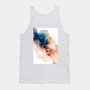 Nighttime Coffee - Abstract Alcohol Ink Art Tank Top